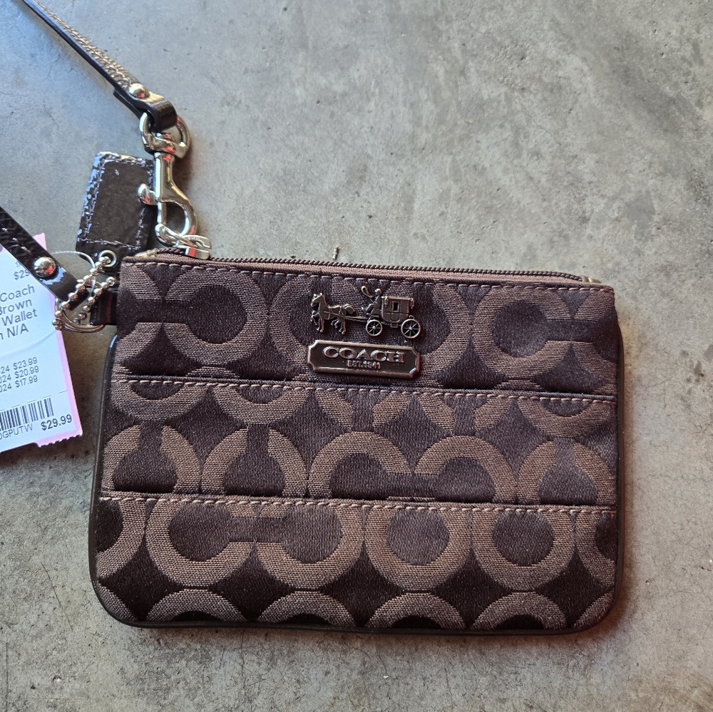 Coach Brown Coin Purse